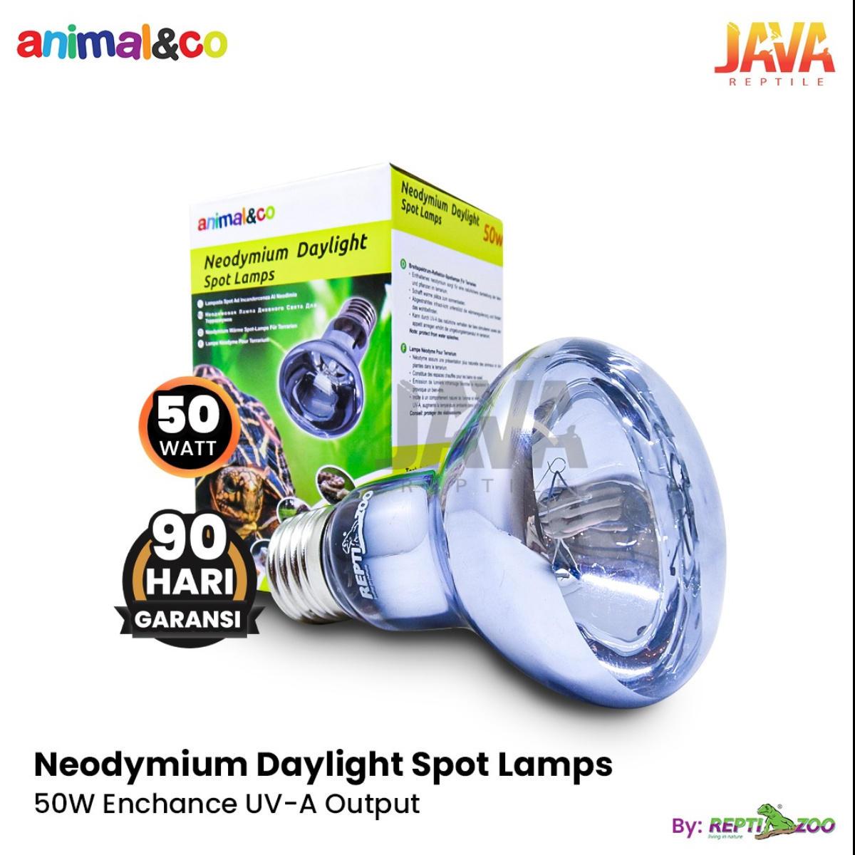 Animal&co Neodymium Daylight Spot Lamp 50 Watt by Reptizoo B63050